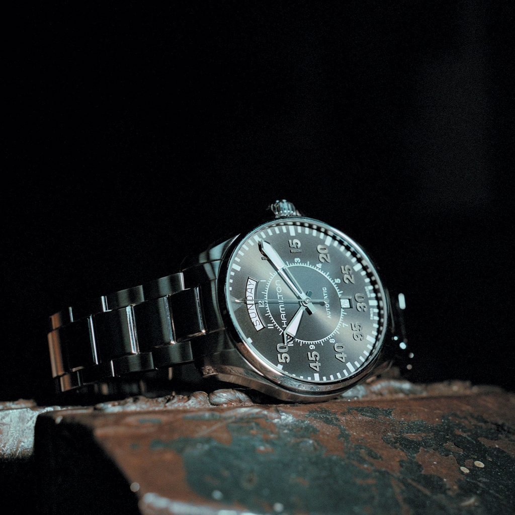 Relógio Hamilton Khaki Aviation Pilot Day Date Automatico 42mm - H64615135