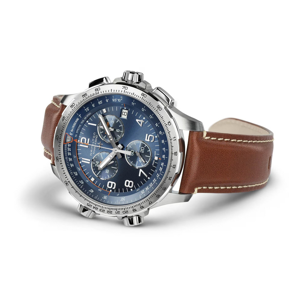 Relógio Hamilton Khaki Aviation X-Wind GMT Chrono Quartz 46mm - H77922541