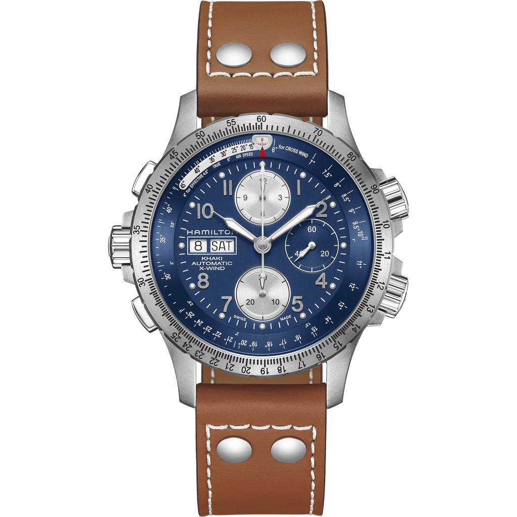 Relógio Hamilton Khaki Aviation X-Wind Automatico Chrono 44mm - H77506540
