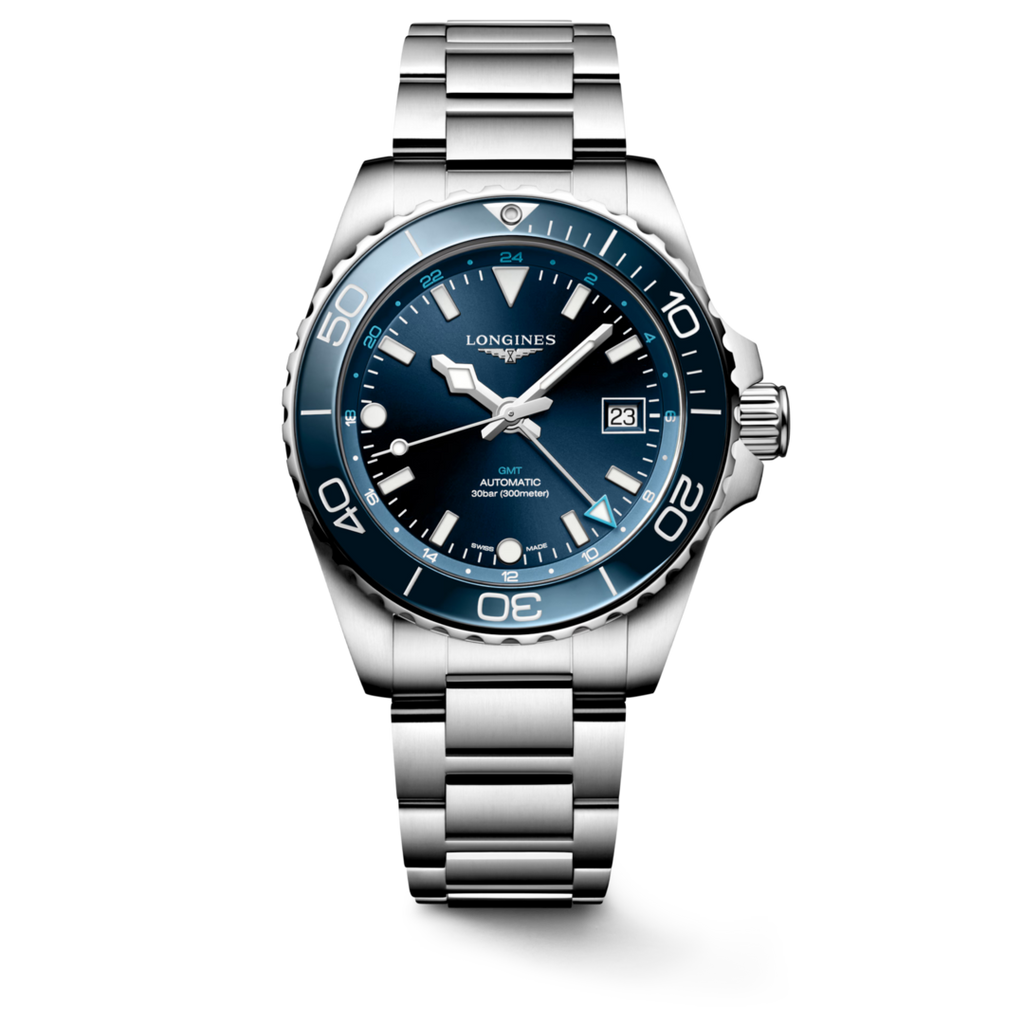 Longines Hydroconquest GMT Watch - L3.790.4.96.6