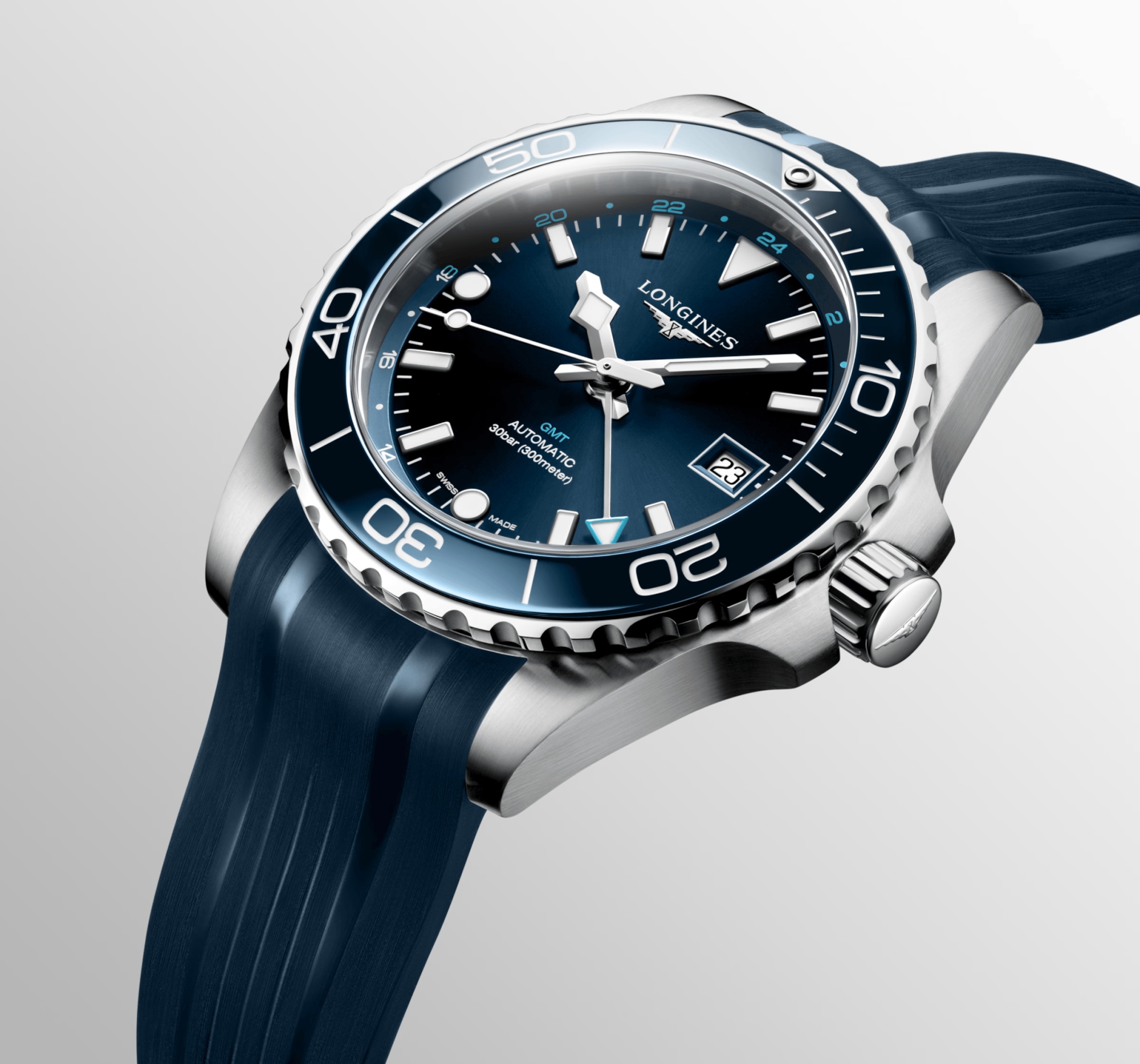 Longines HydroConquest GMT Watch - L3.890.4.96.9