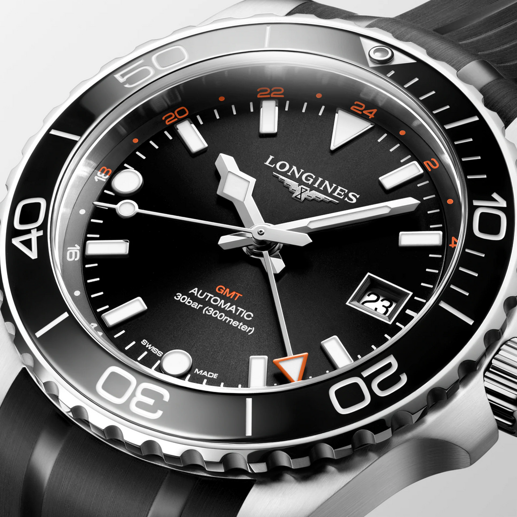 Longines Hydroconquest GMT Watch - L3.790.4.56.9