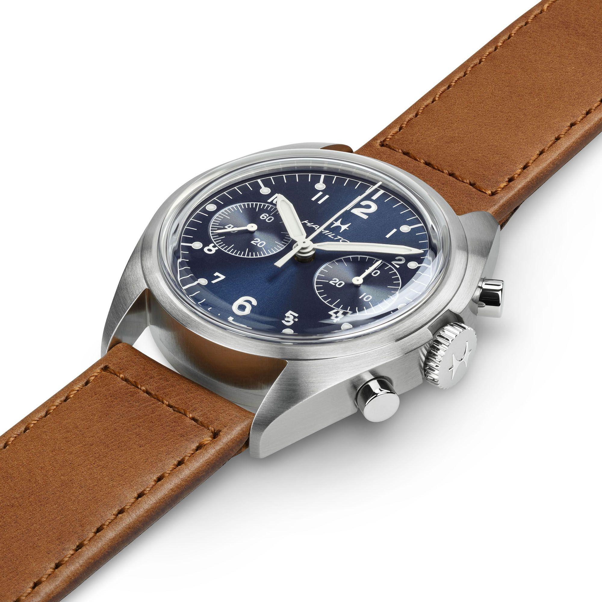Relógio Hamilton Khaki Aviation Pilot Pioneer Mecanico Chrono 40mm - H76409540