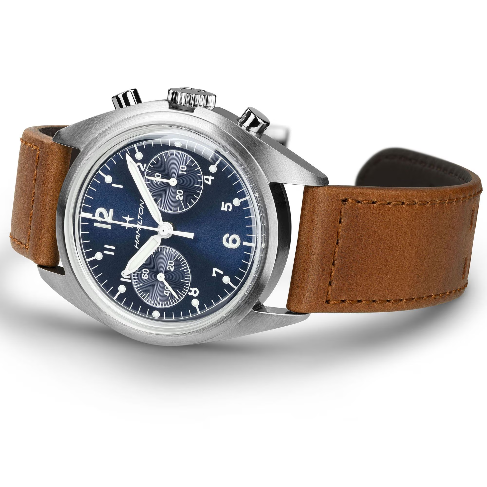 Relógio Hamilton Khaki Aviation Pilot Pioneer Mecanico Chrono 40mm - H76409540