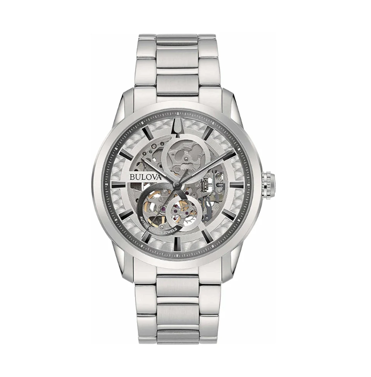 Bulova Sutton Skeleton Automatic Watch - 96A267
