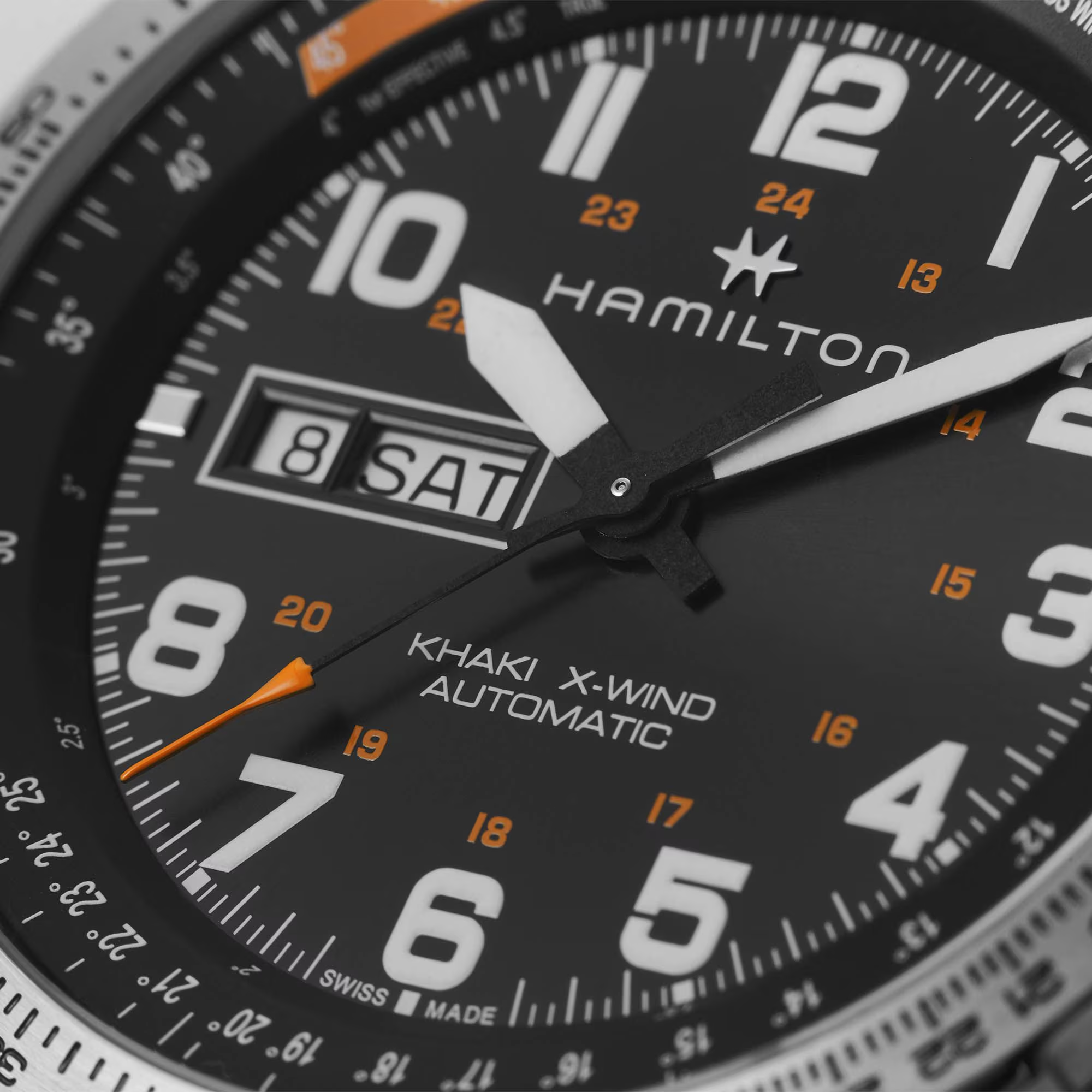 Relógio Hamilton Khaki Aviation X-Wind Day Date Automatico 45mm - H77755133