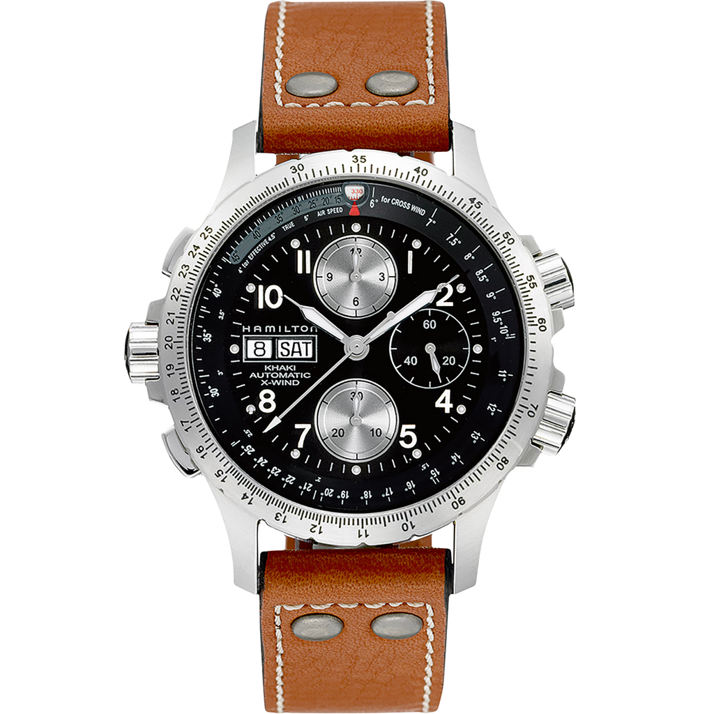 Relógio Hamilton Khaki Aviation X-Wind Automatico Chrono 44mm - H77616533