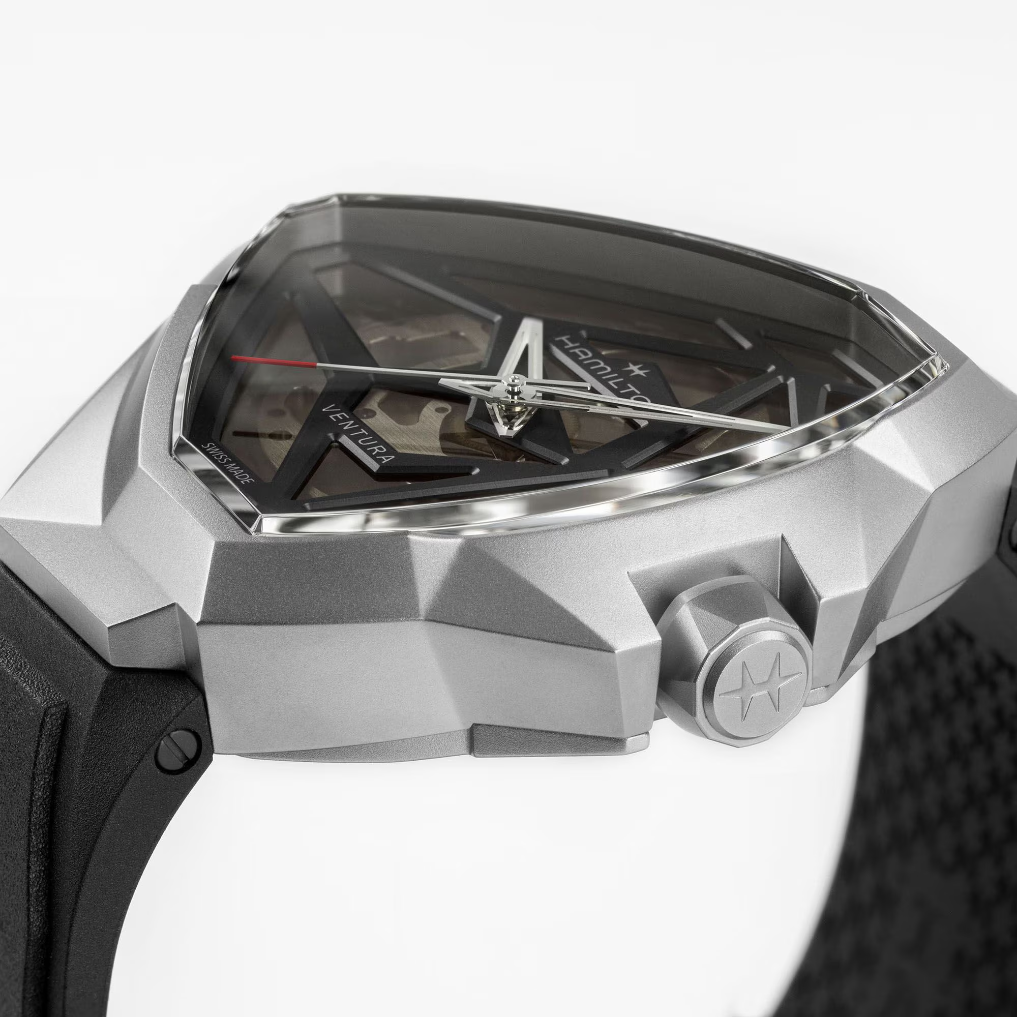 Relógio Hamilton Ventura Edge Skeleton 51mm x 47mm - H24635330