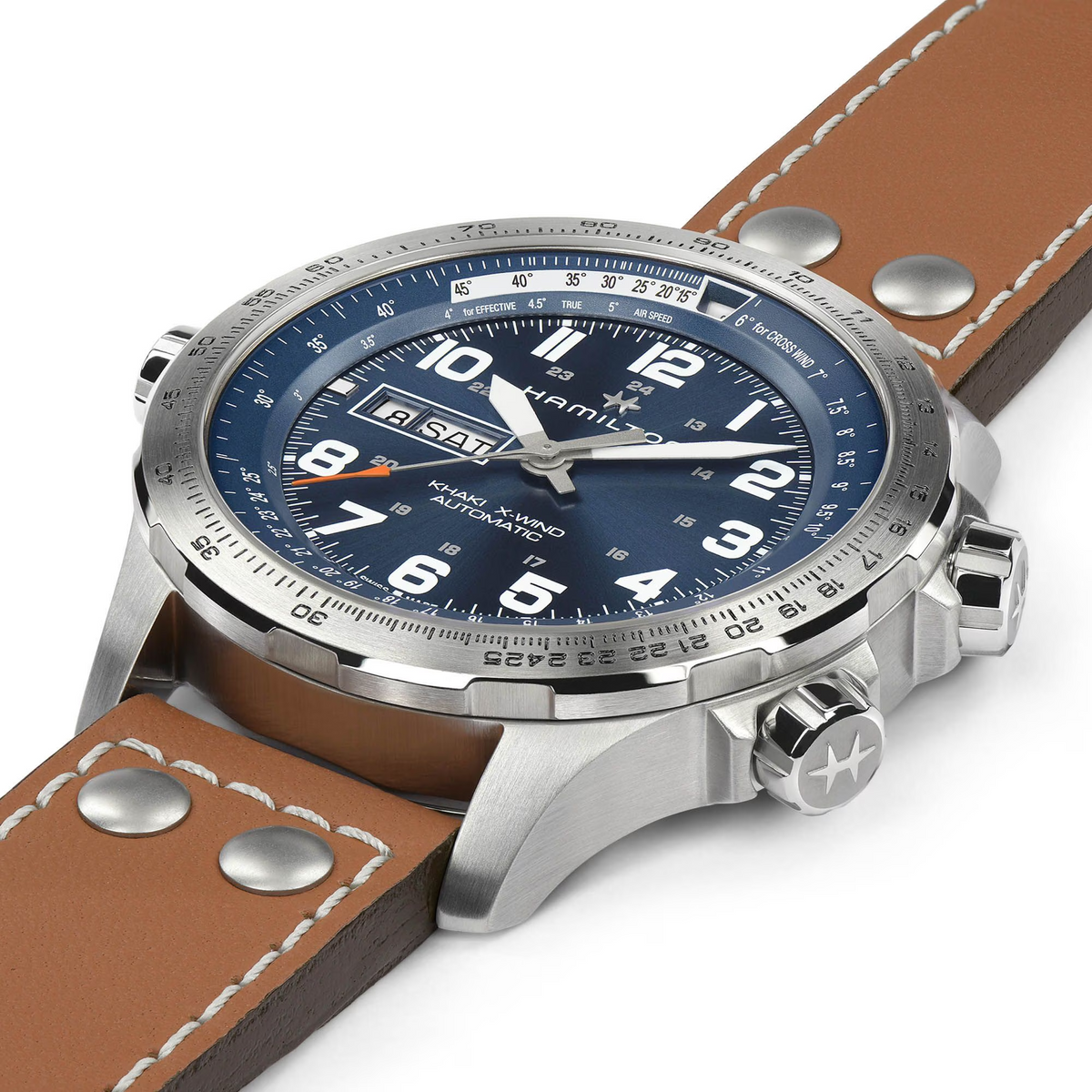 Relógio Hamilton Khaki Aviation X-Wind Day Date Automatico 45mm - H77765541