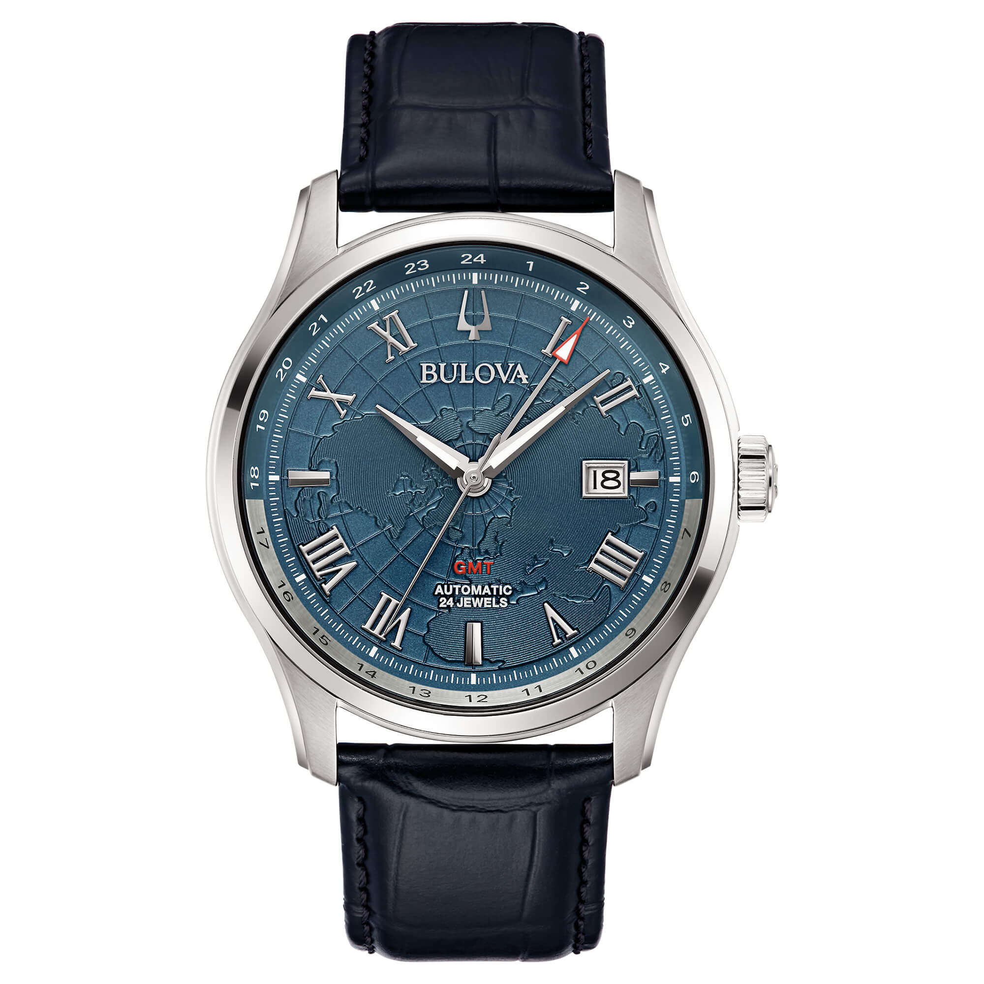 Relógio Bulova Wilton GMT Automático - 96B385