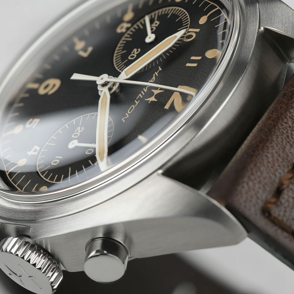 Relógio Hamilton Khaki Aviation Pilot Pioneer Mecanico Chrono 40mm - H76409530