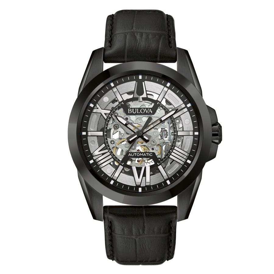 Bulova Sutton Skeleton Automatic Watch - 98A304