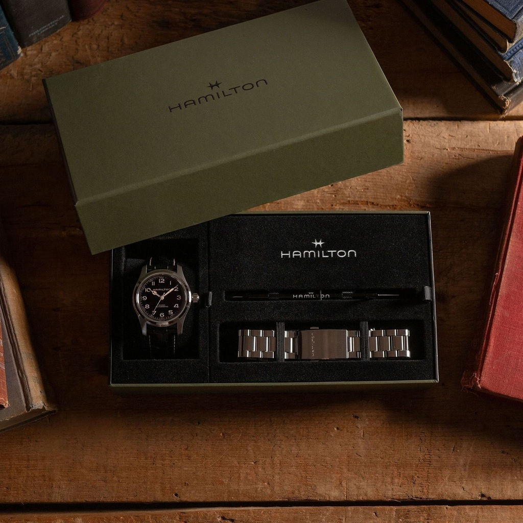 Reloj Hamilton Murph Khaki Field Automático Kit con Correa H70605732