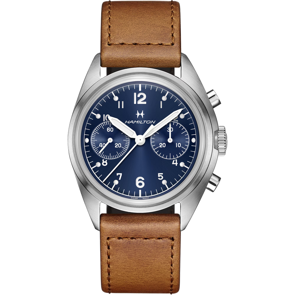 Relógio Hamilton Khaki Aviation Pilot Pioneer Mecanico Chrono 40mm - H76409540
