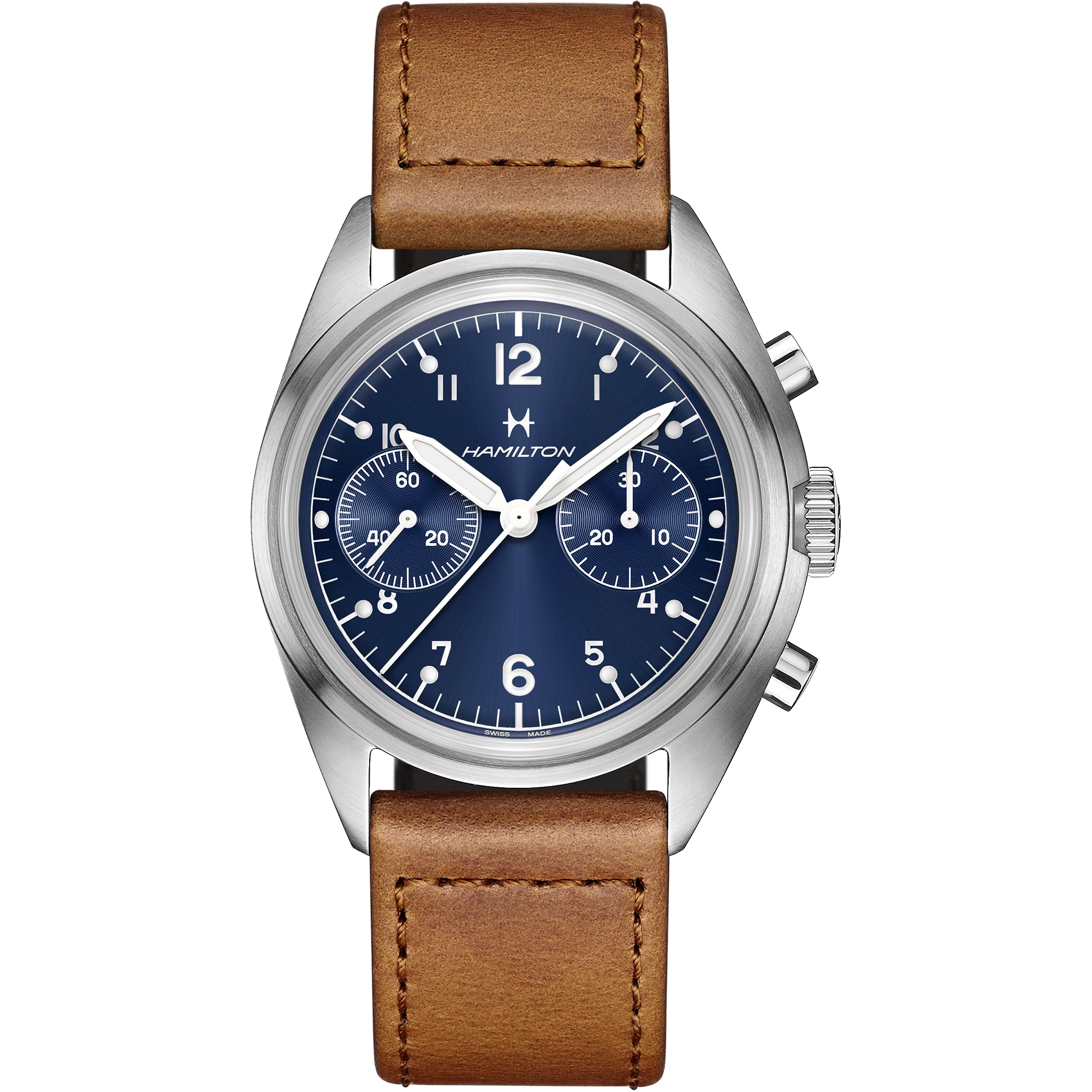 Relógio Hamilton Khaki Aviation Pilot Pioneer Mecanico Chrono 40mm - H76409540