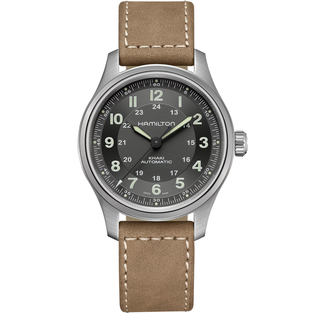 Relógio Hamilton Khaki Field Titanium Auto 42mm - H70545550