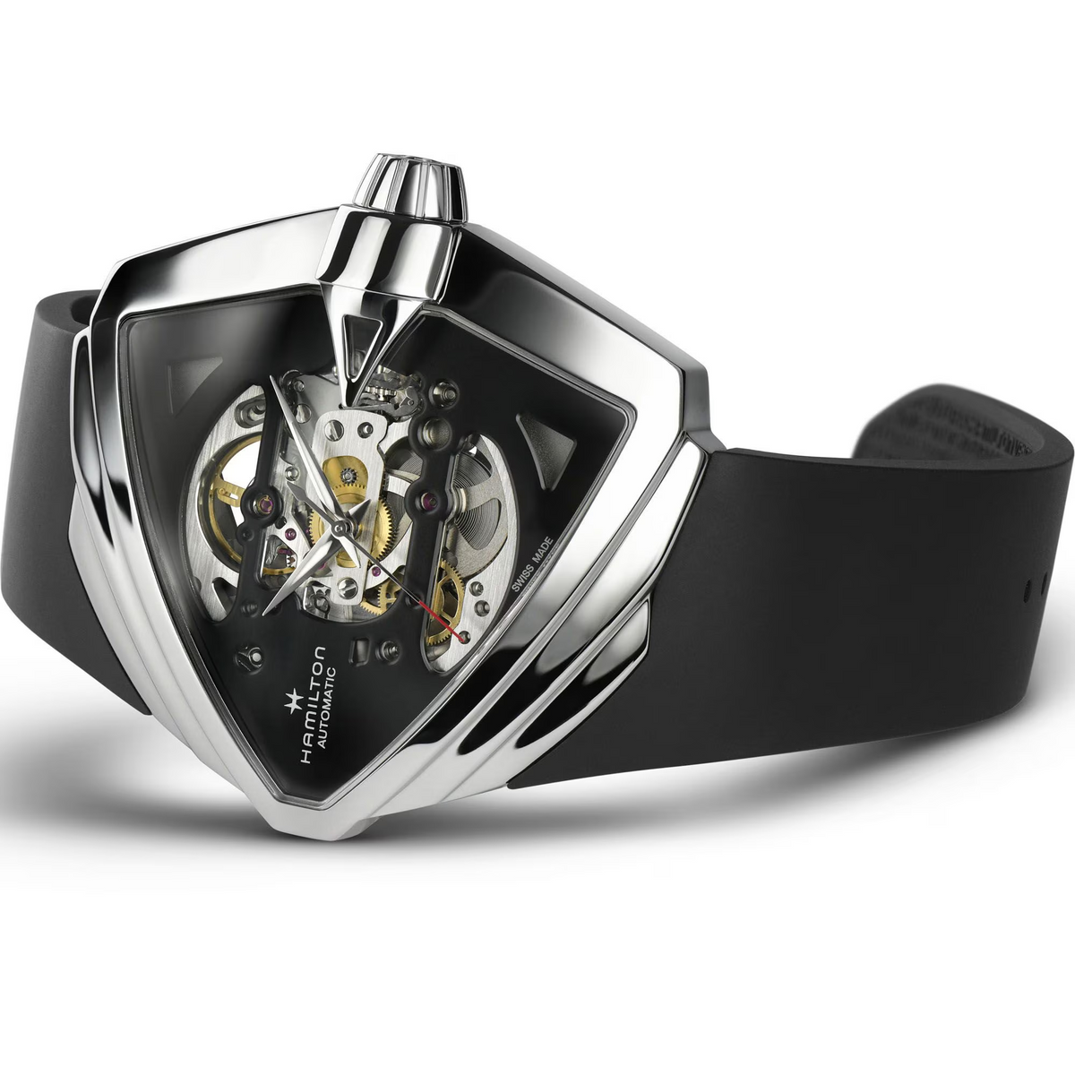 Relógio Hamilton Ventura XXL Skeleton Automatico 46mm x 46mm - H24625330