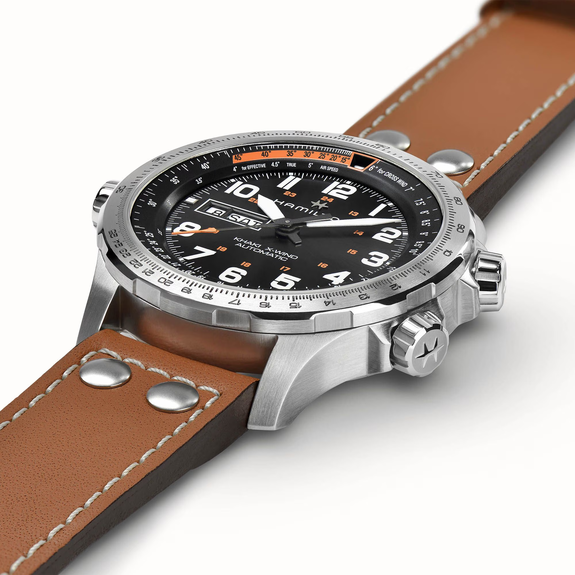 Relógio Hamilton Khaki Aviation X-Wind Day Date Automatico 45mm - H77755533