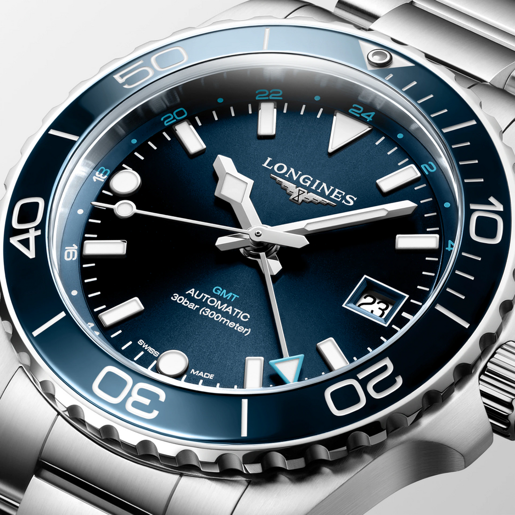 Longines Hydroconquest GMT Watch - L3.790.4.96.6