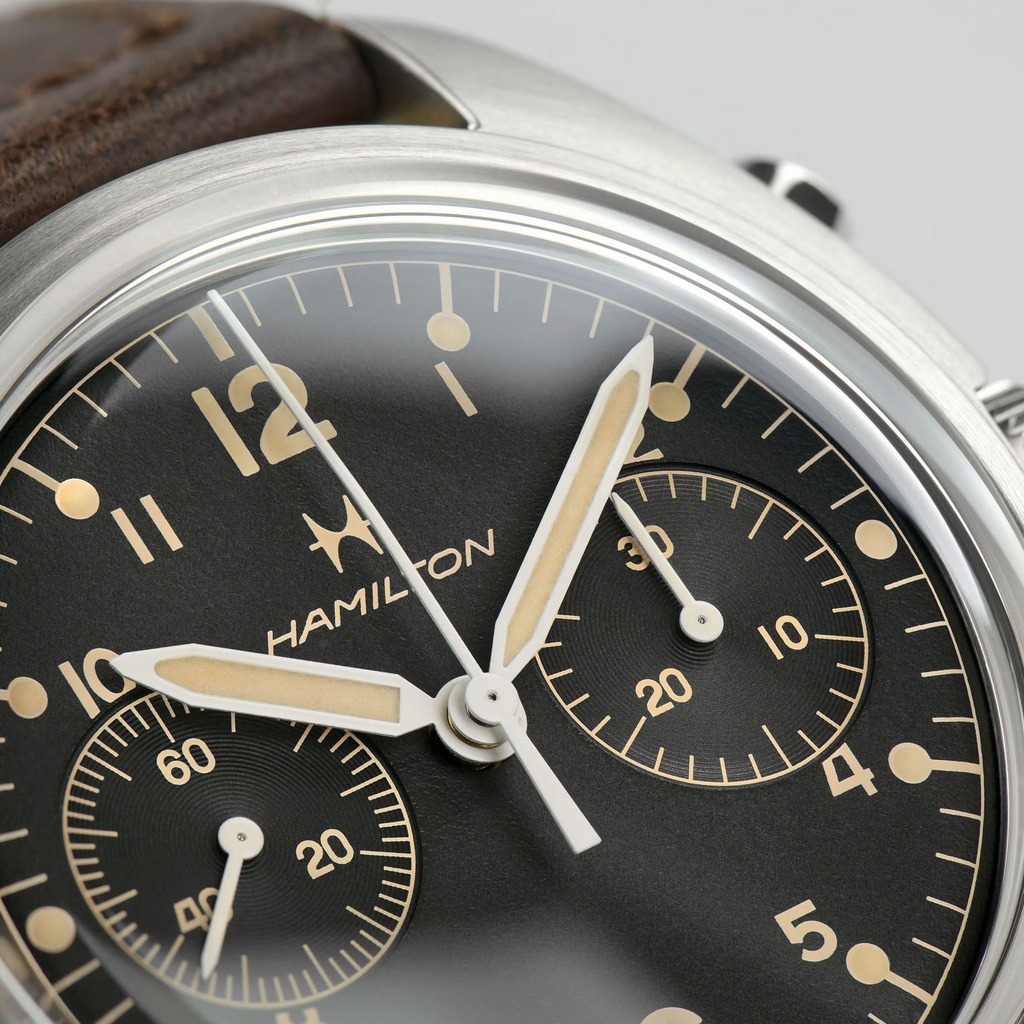Relógio Hamilton Khaki Aviation Pilot Pioneer Mecanico Chrono 40mm - H76409530