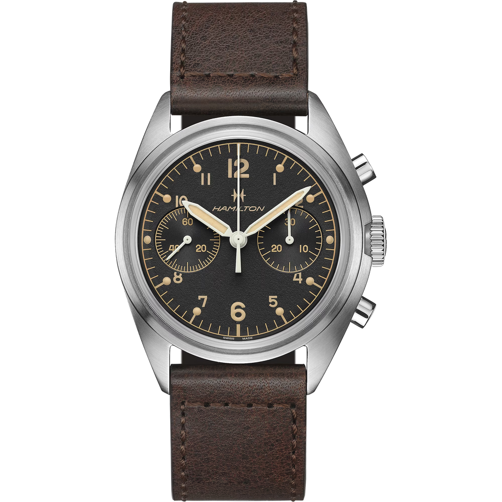 Relógio Hamilton Khaki Aviation Pilot Pioneer Mecanico Chrono 40mm - H76409530