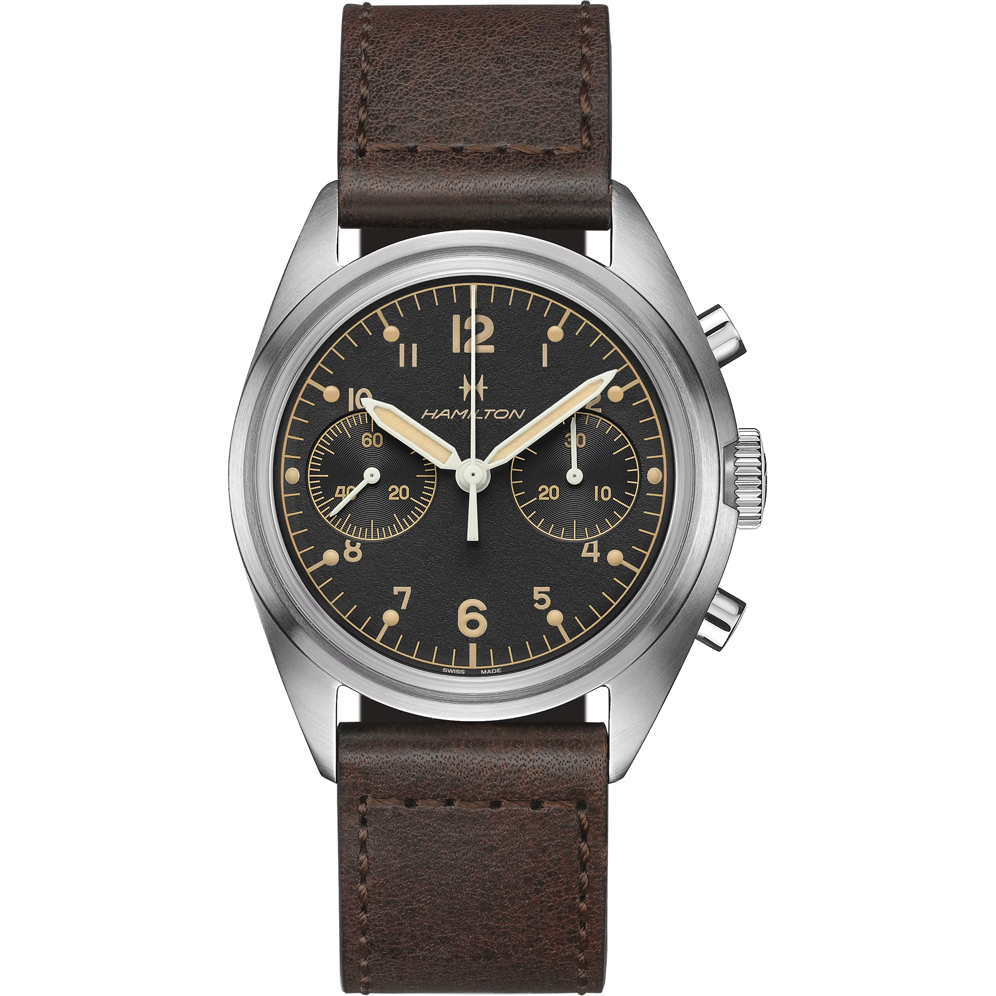 Relógio Hamilton Khaki Aviation Pilot Pioneer Mecanico Chrono 40mm - H76409530