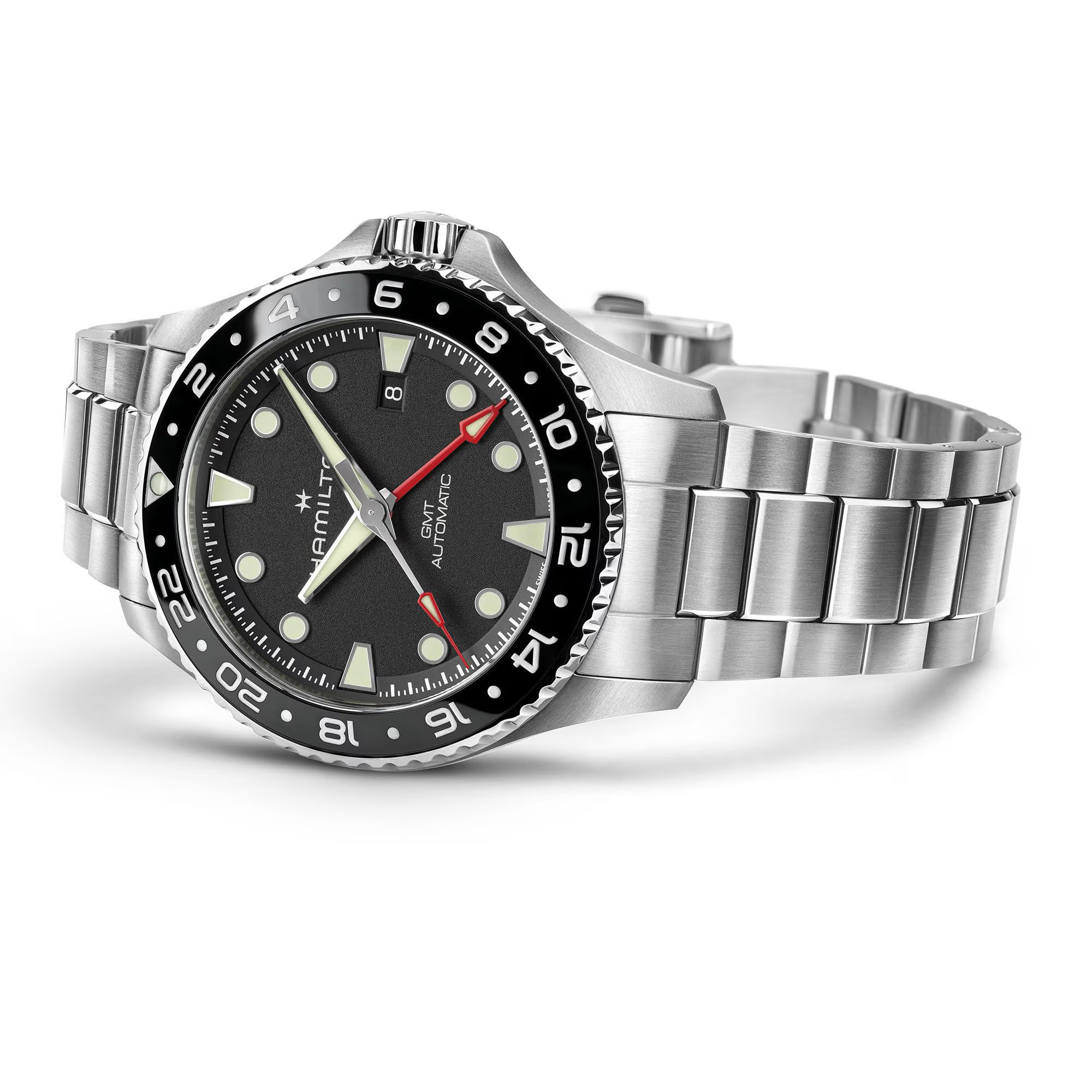 Relógio Hamilton Khaki Navy Scuba Auto GMT 43mm - H82555130
