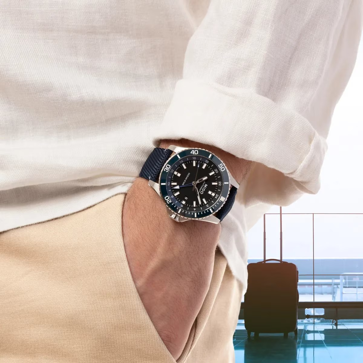 Relógio Mido Ocean Star GMT - M026.629.17.051.00