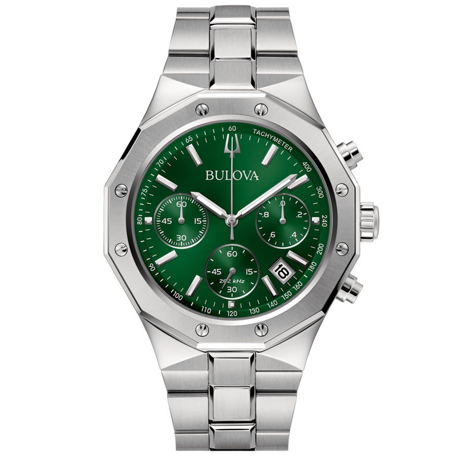 Bulova Classic Octagon Chronograph Watch - 96B409