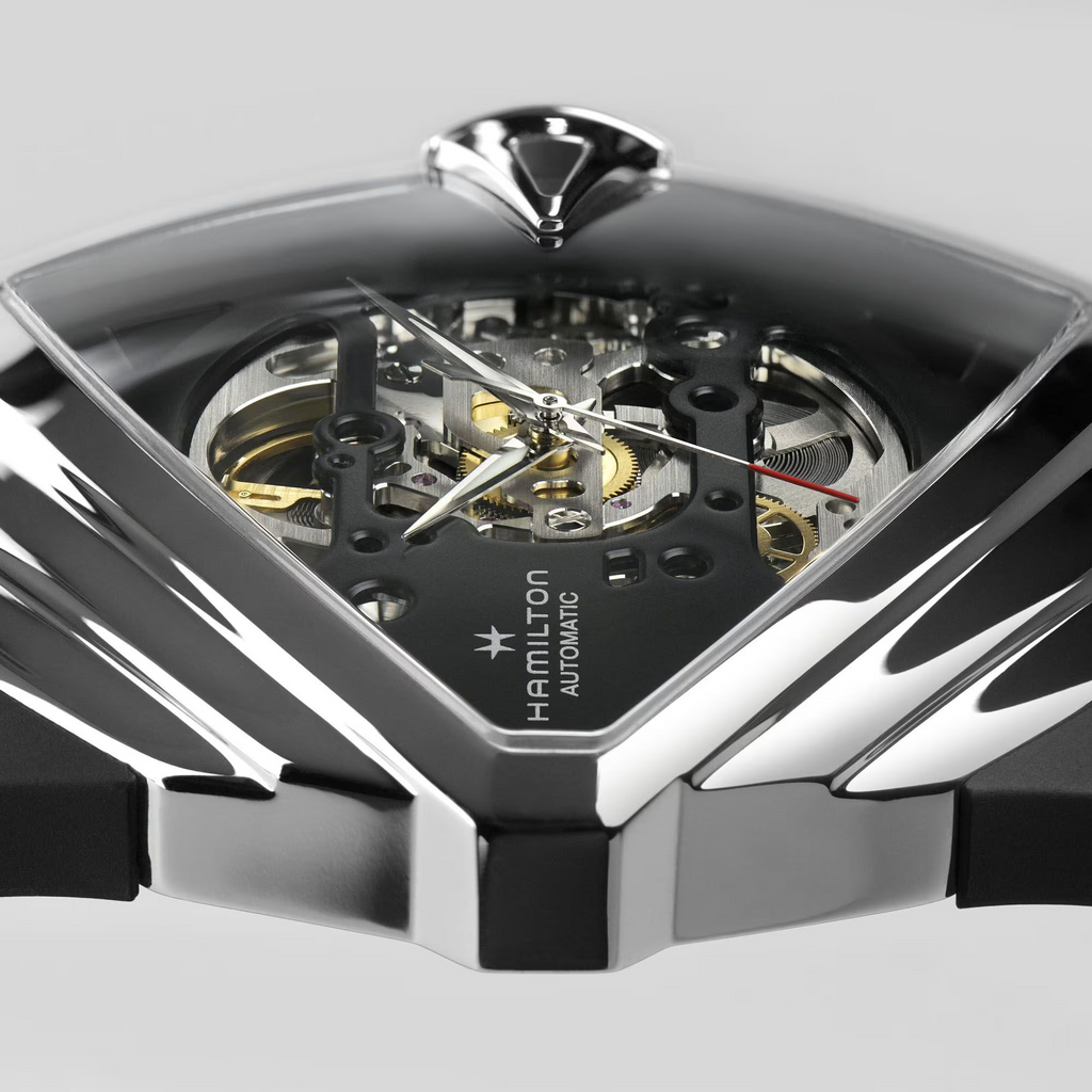 Relógio Hamilton Ventura XXL Skeleton Automatico 46mm x 46mm - H24625330