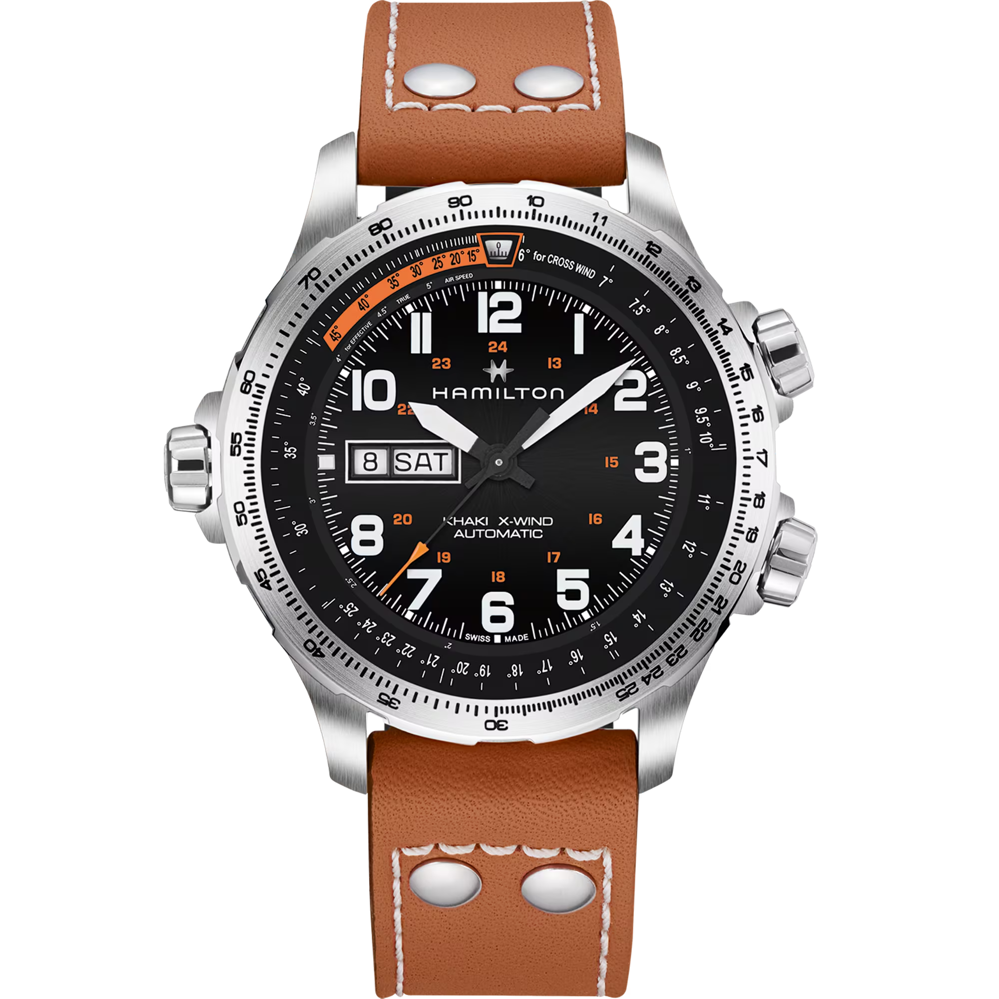 Relógio Hamilton Khaki Aviation X-Wind Day Date Automatico 45mm - H77755533