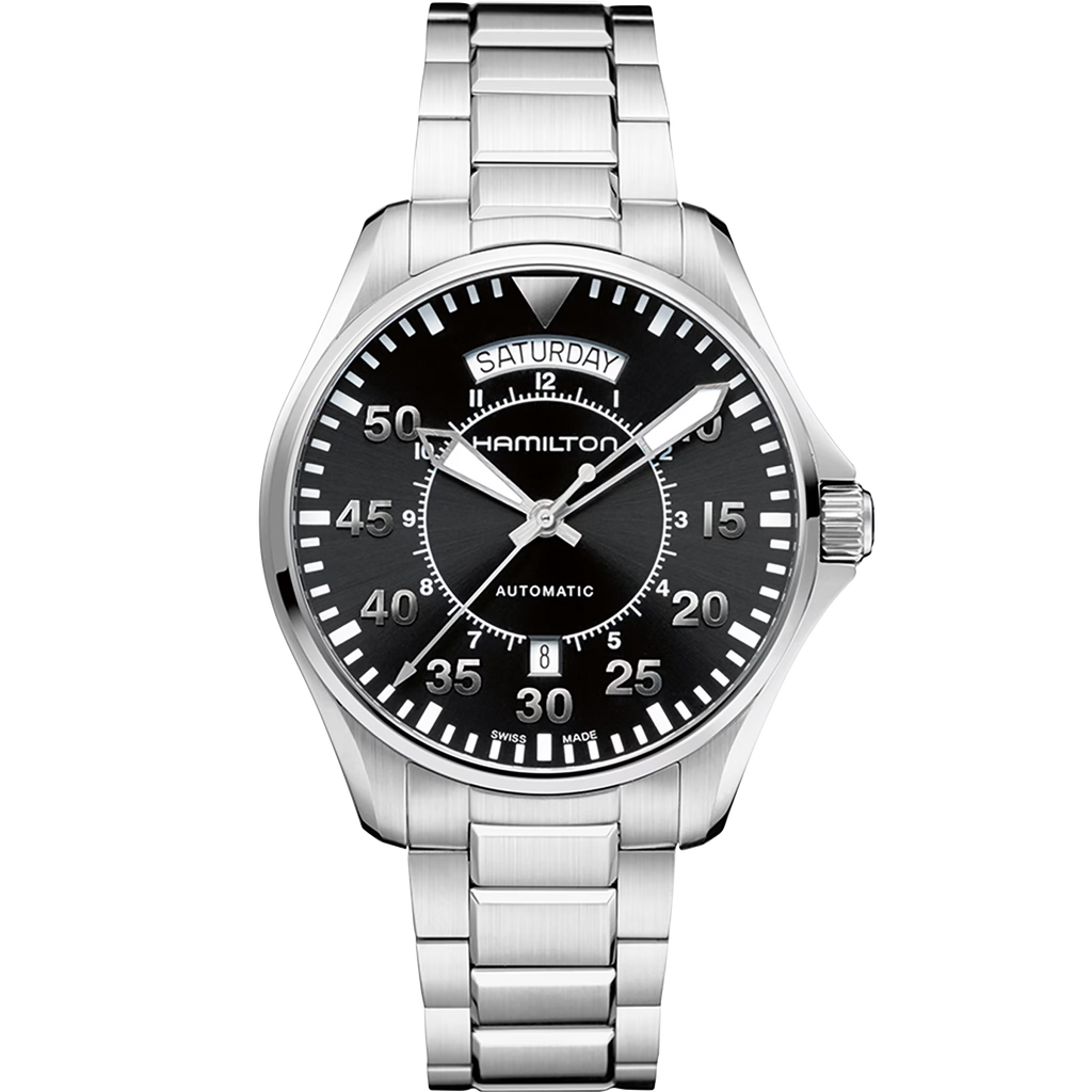 Relógio Hamilton Khaki Aviation Pilot Day Date Automatico 42mm - H64615135
