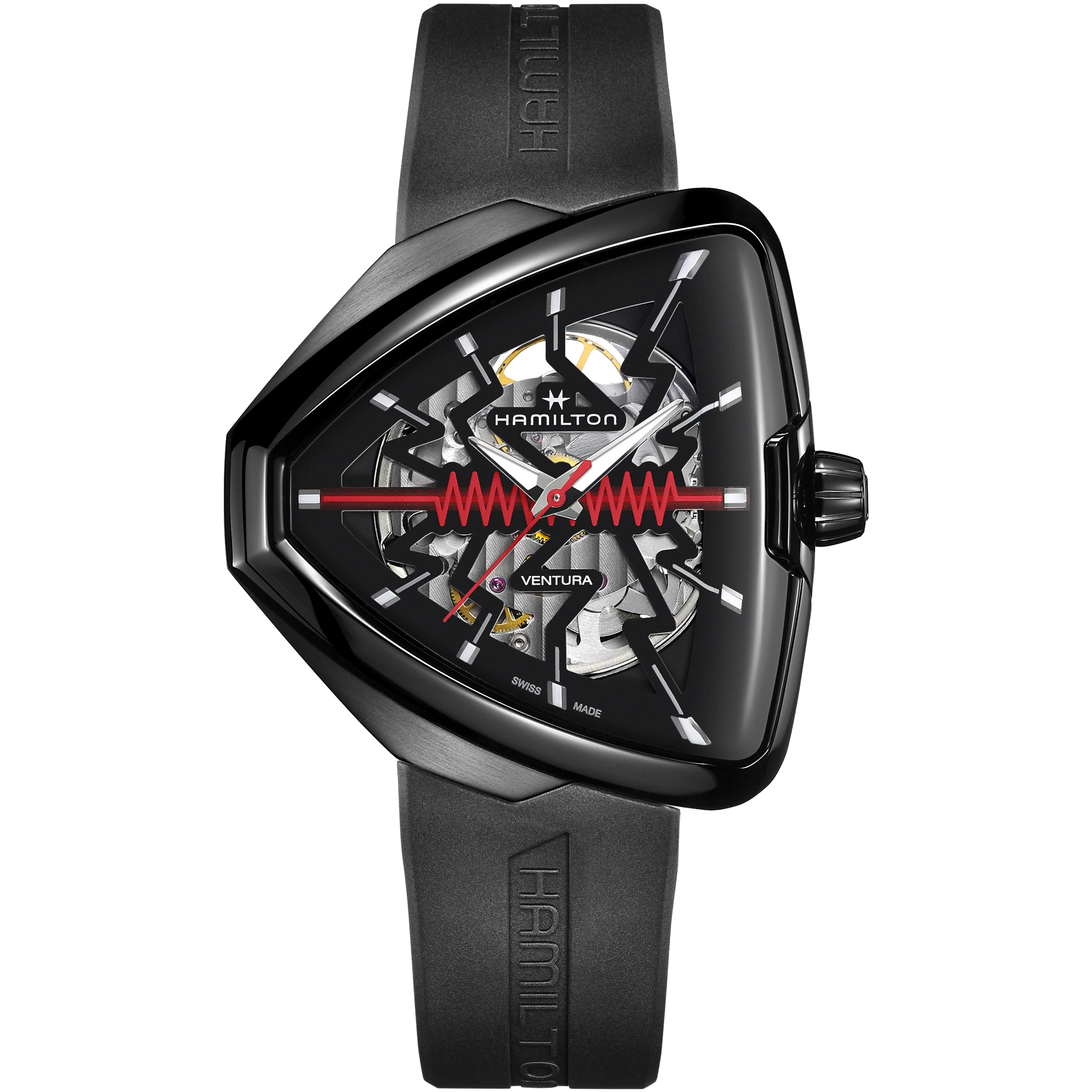 Relógio Hamilton Ventura Elvis80 Skeleton Auto 42mm x 45mm - H24535331