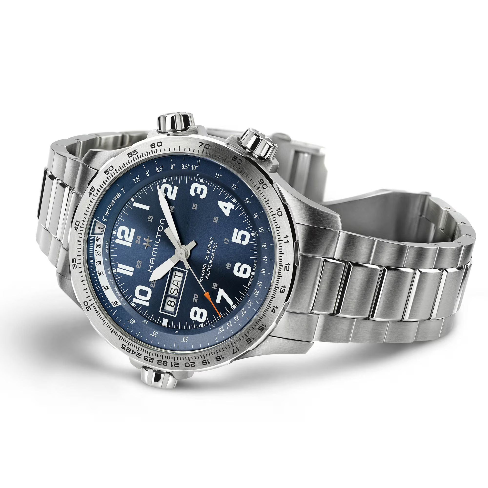Relógio Hamilton Khaki Aviation X-Wind Day Date Automatico 45mm - H77765141