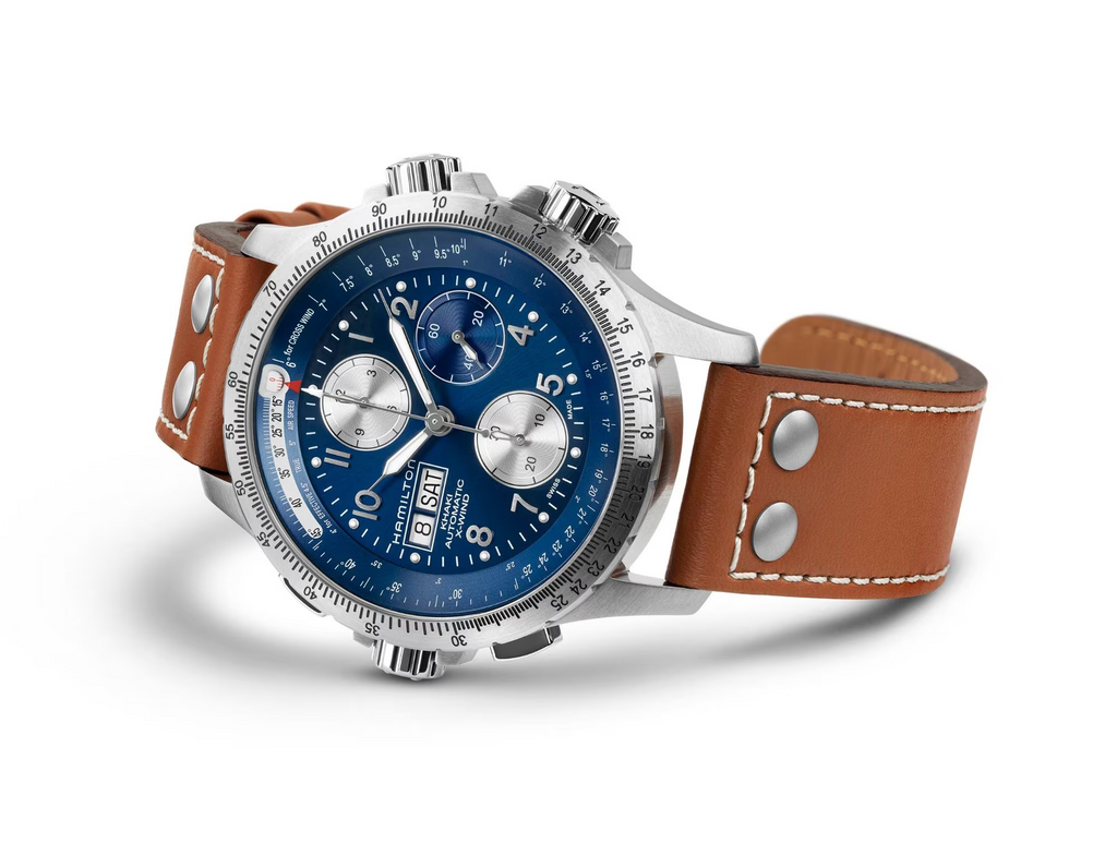 Relógio Hamilton Khaki Aviation X-Wind Automatico Chrono 44mm - H77506540