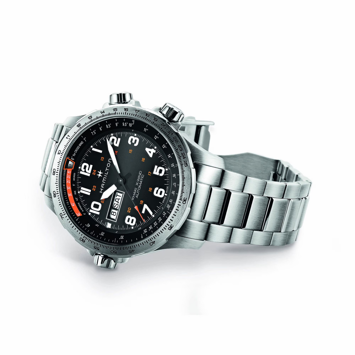 Relógio Hamilton Khaki Aviation X-Wind Day Date Automatico 45mm - H77755133