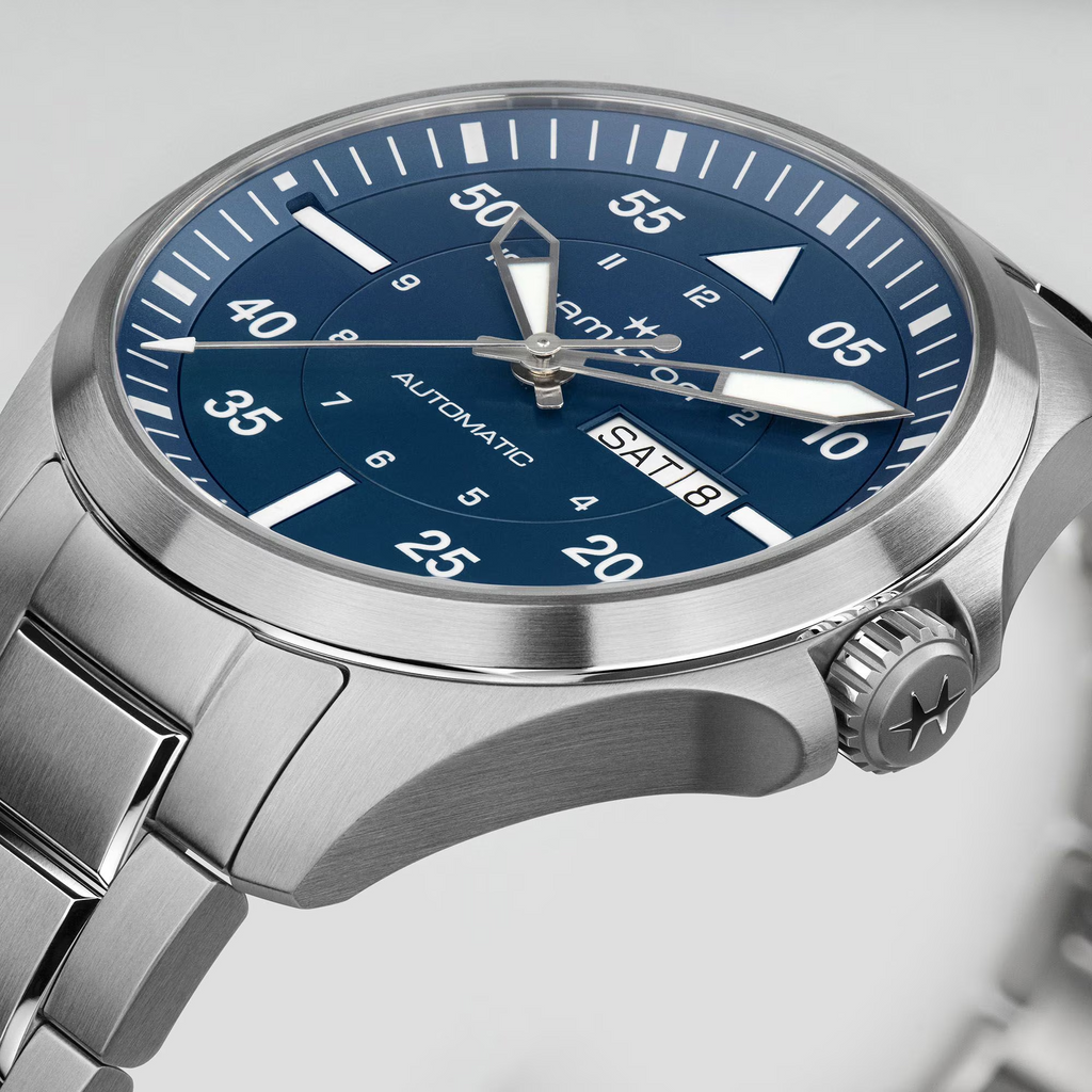 Relógio Hamilton Khaki Aviation Pilot Day Date Automatico 42mm - H64635140