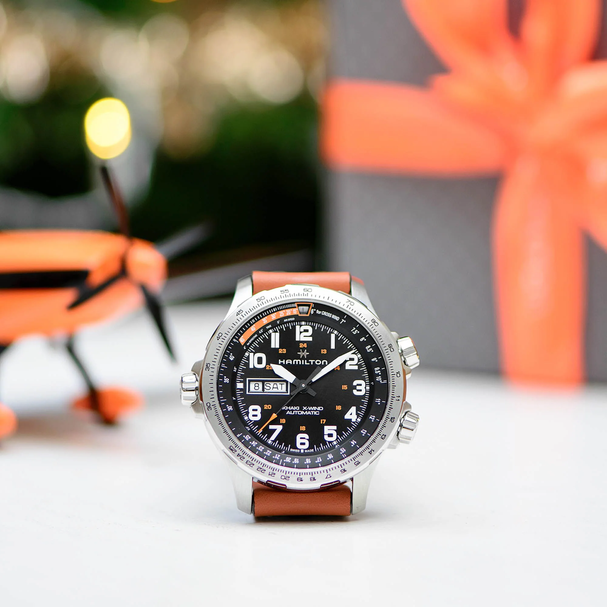 Relógio Hamilton Khaki Aviation X-Wind Day Date Automatico 45mm - H77755533