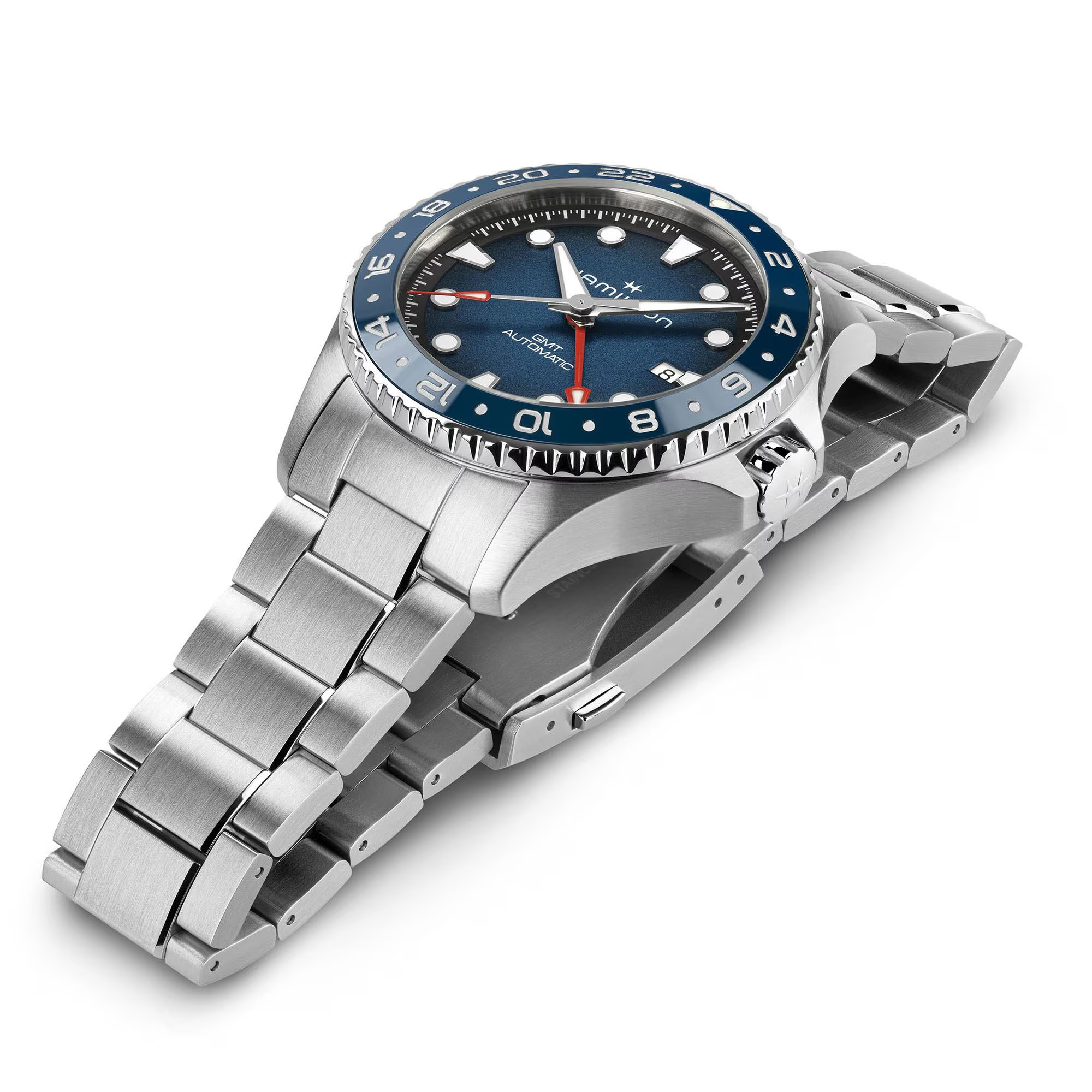 Relógio Hamilton Khaki Navy Scuba Auto GMT 43mm - H82535140