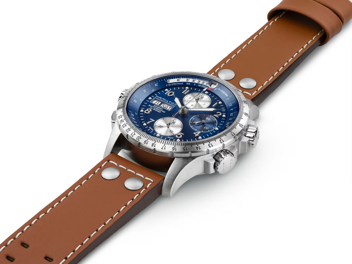 Relógio Hamilton Khaki Aviation X-Wind Automatico Chrono 44mm - H77506540