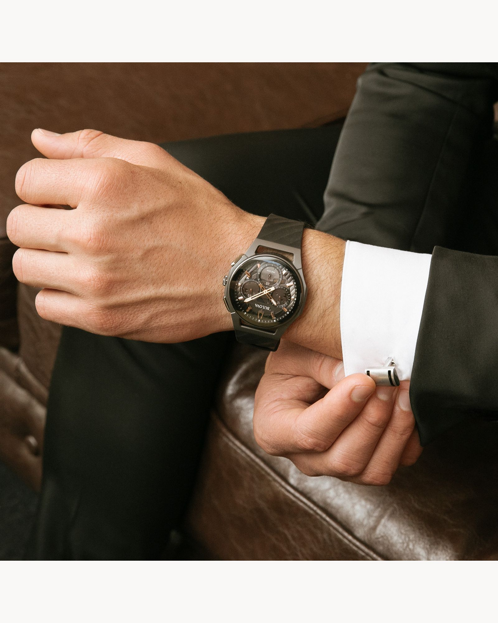 Bulova Curv Chronograph Watch - 98A162