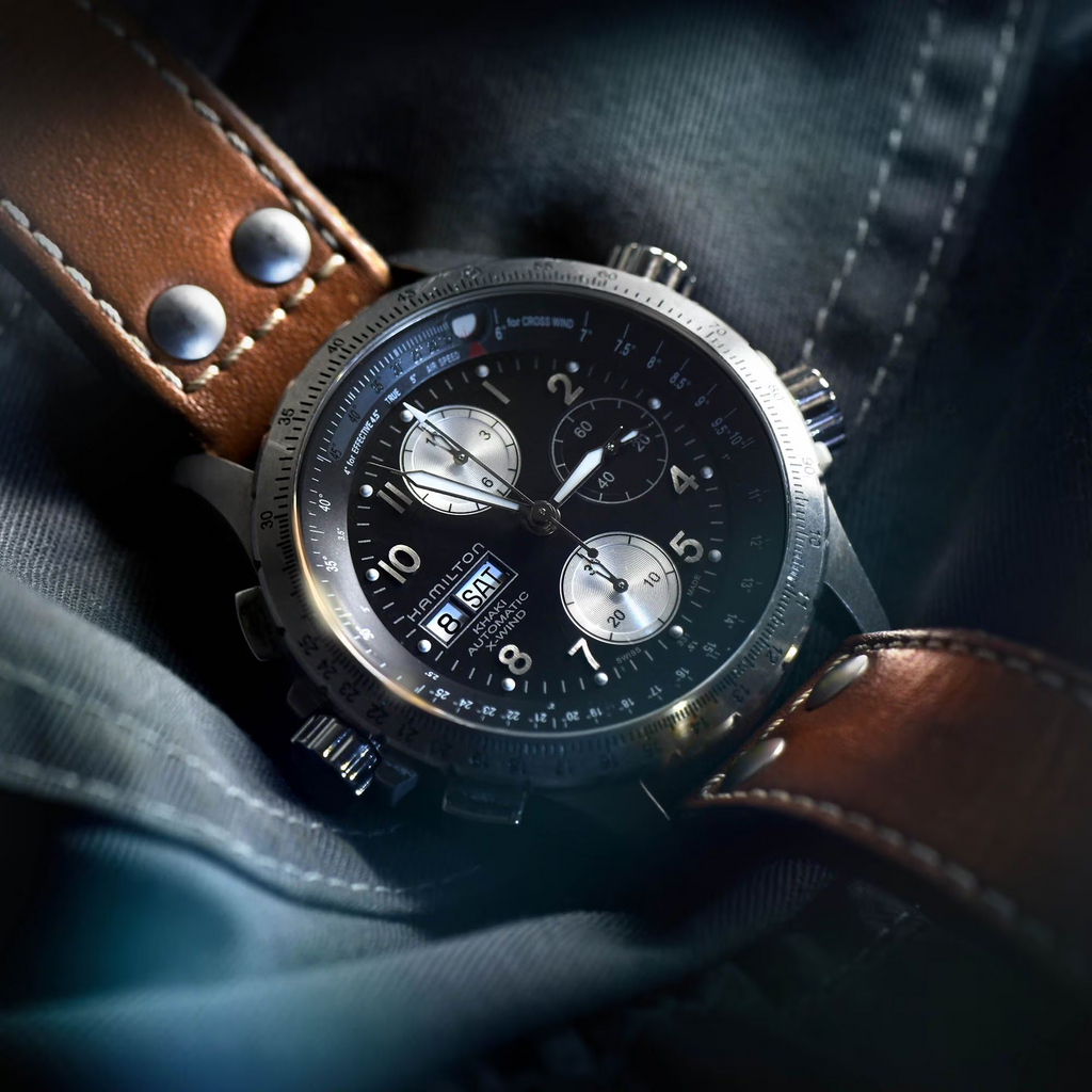 Relógio Hamilton Khaki Aviation X-Wind Automatico Chrono 44mm - H77616533