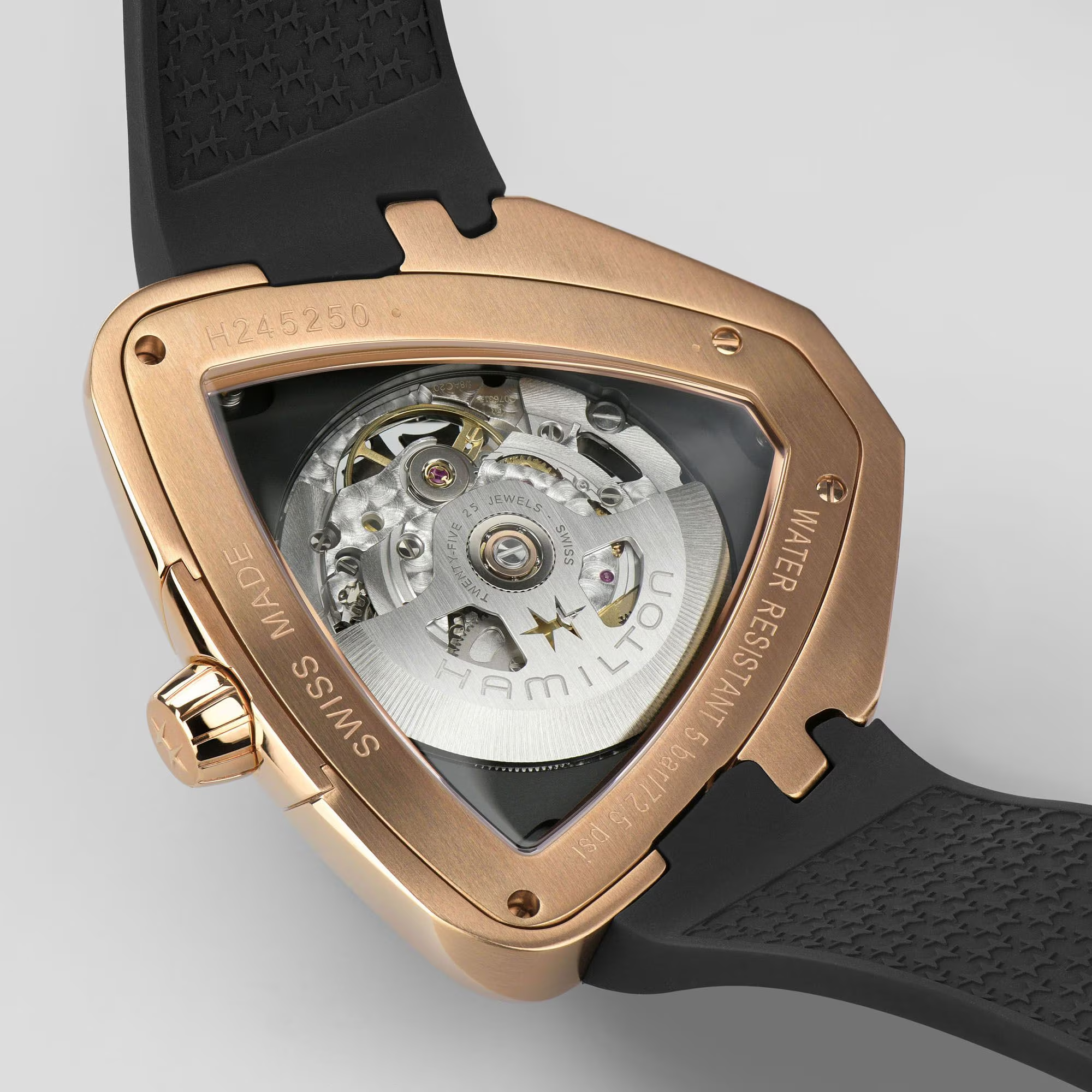 Relógio Hamilton Ventura Elvis80 Skeleton Auto 42mm x 45mm - H24525332