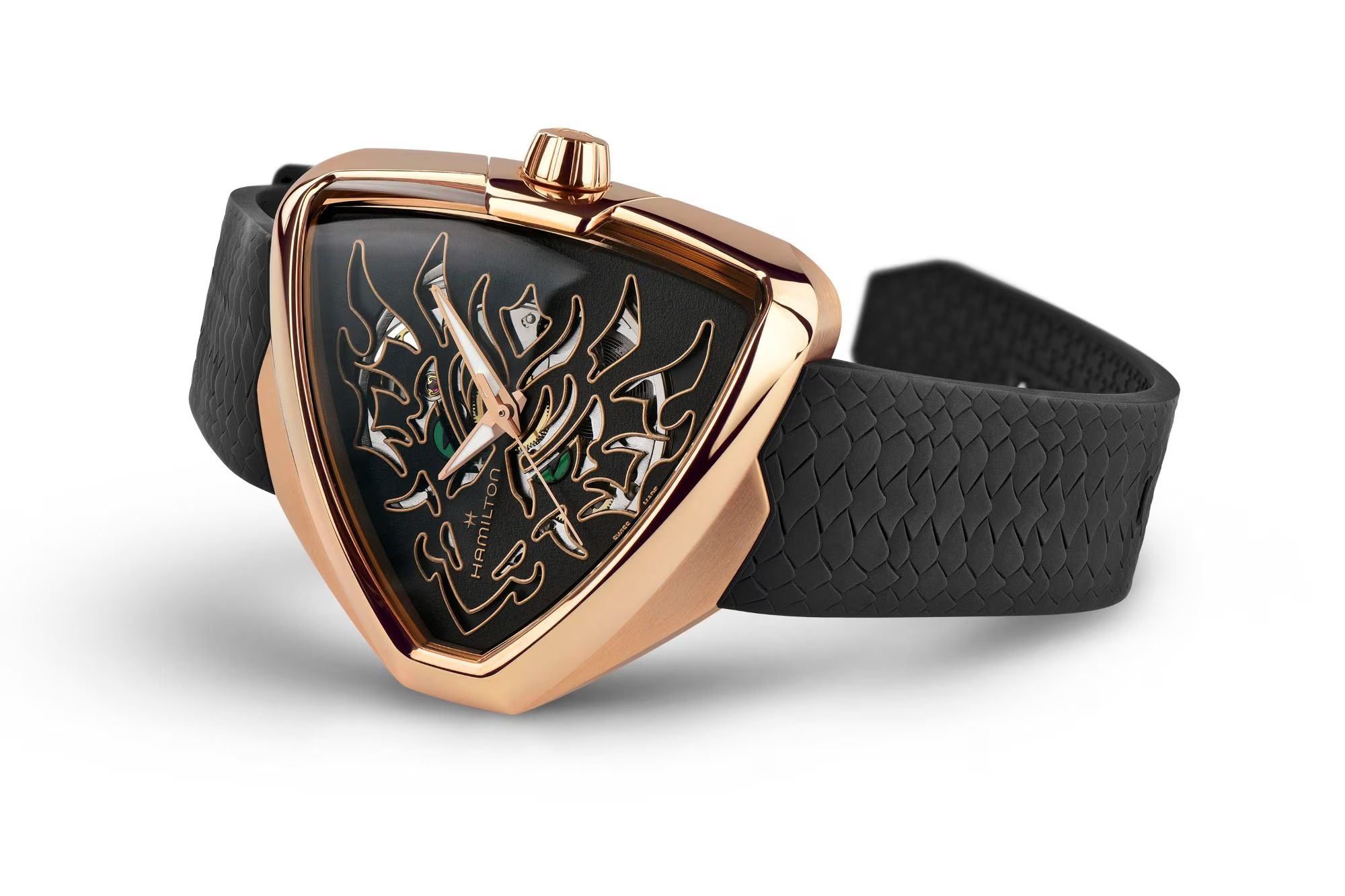 Relógio Hamilton Ventura Elvis80 Skeleton Auto 42mm x 45mm - H24525332