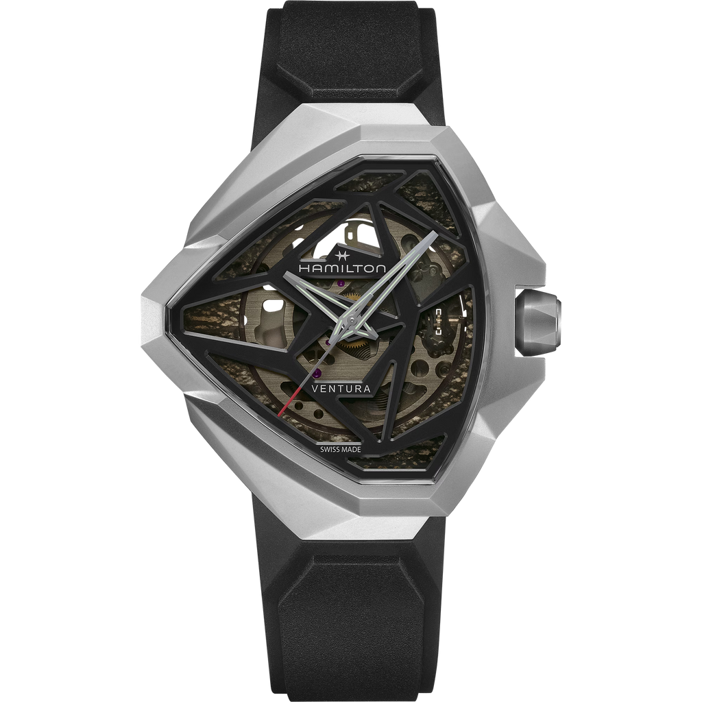 Relógio Hamilton Ventura Edge Skeleton 51mm x 47mm - H24635330