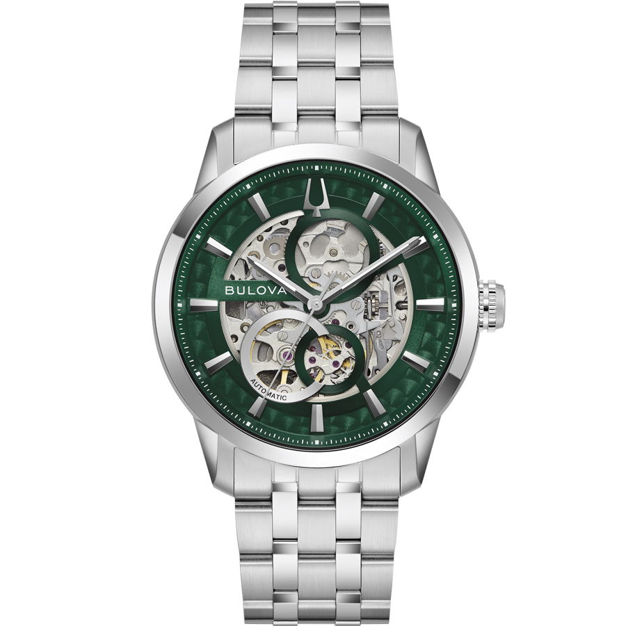 Bulova Sutton Skeleton Automatic Watch - 96A329