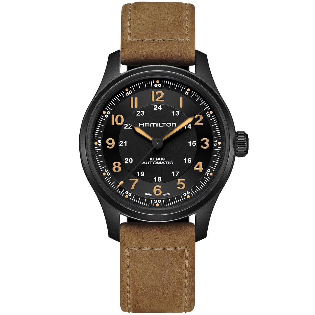 Relógio Hamilton Khaki Field Titanium Auto 42mm - H70665533