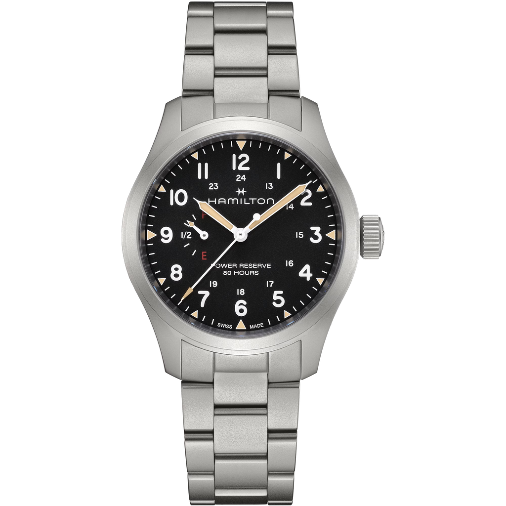 Relógio Hamilton Khaki Field Mechanical Power Reserve 40mm - H69509130