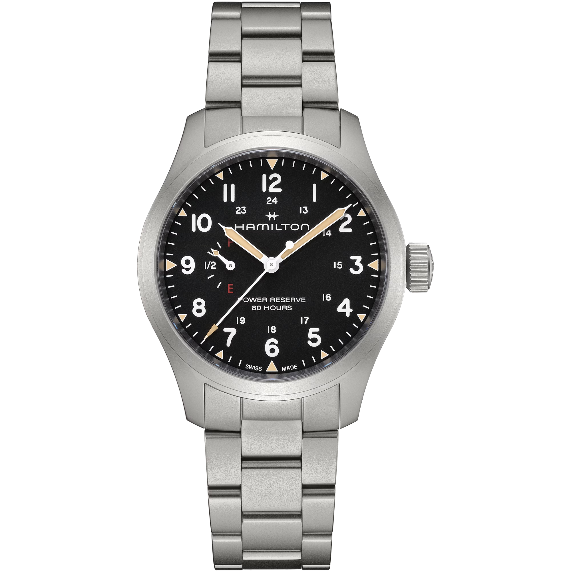 Relógio Hamilton Khaki Field Mechanical Power Reserve 40mm - H69509130