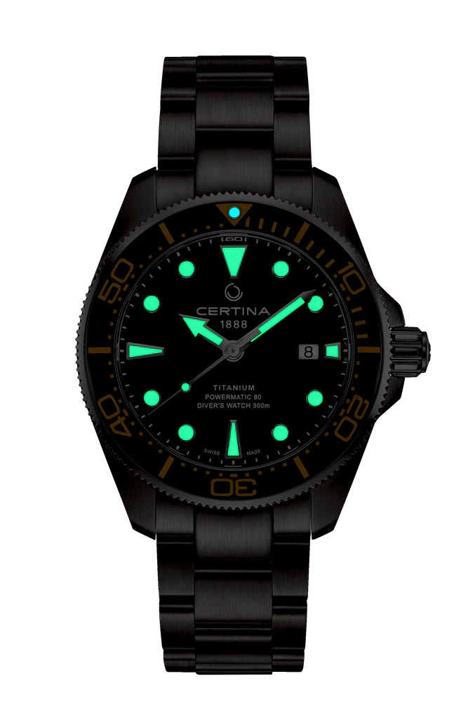 Relógio Certina DS Action Diver 43 mm Powermatic 80 - C032.607.44.051.00